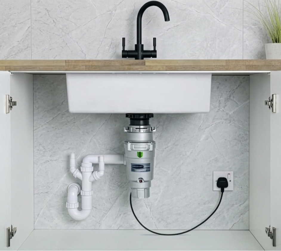 Waste disposal unit installation in Huntingdon